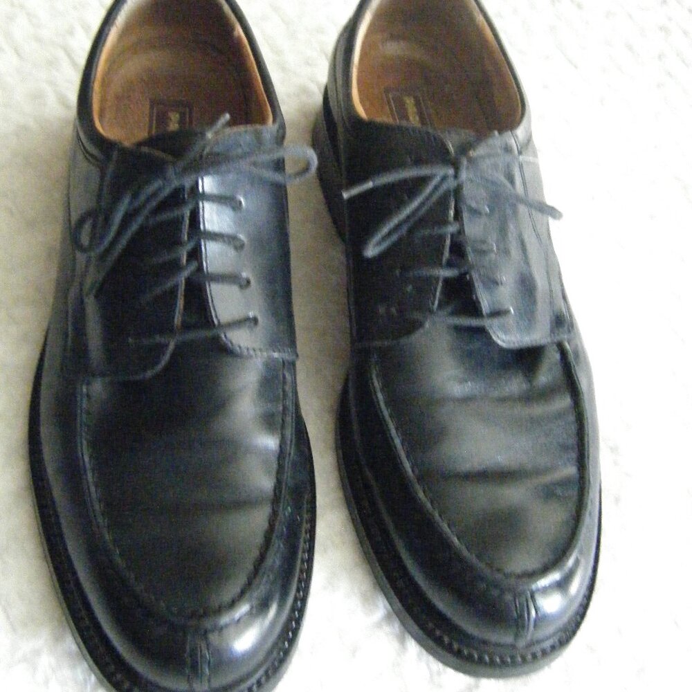 Italian Made Mens Paolo Mondo Leather Lace Up Shoes